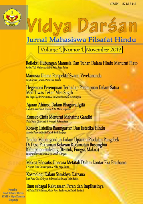 Vidya Dar?an: Jurnal Mahasiswa Filsafat Hindu